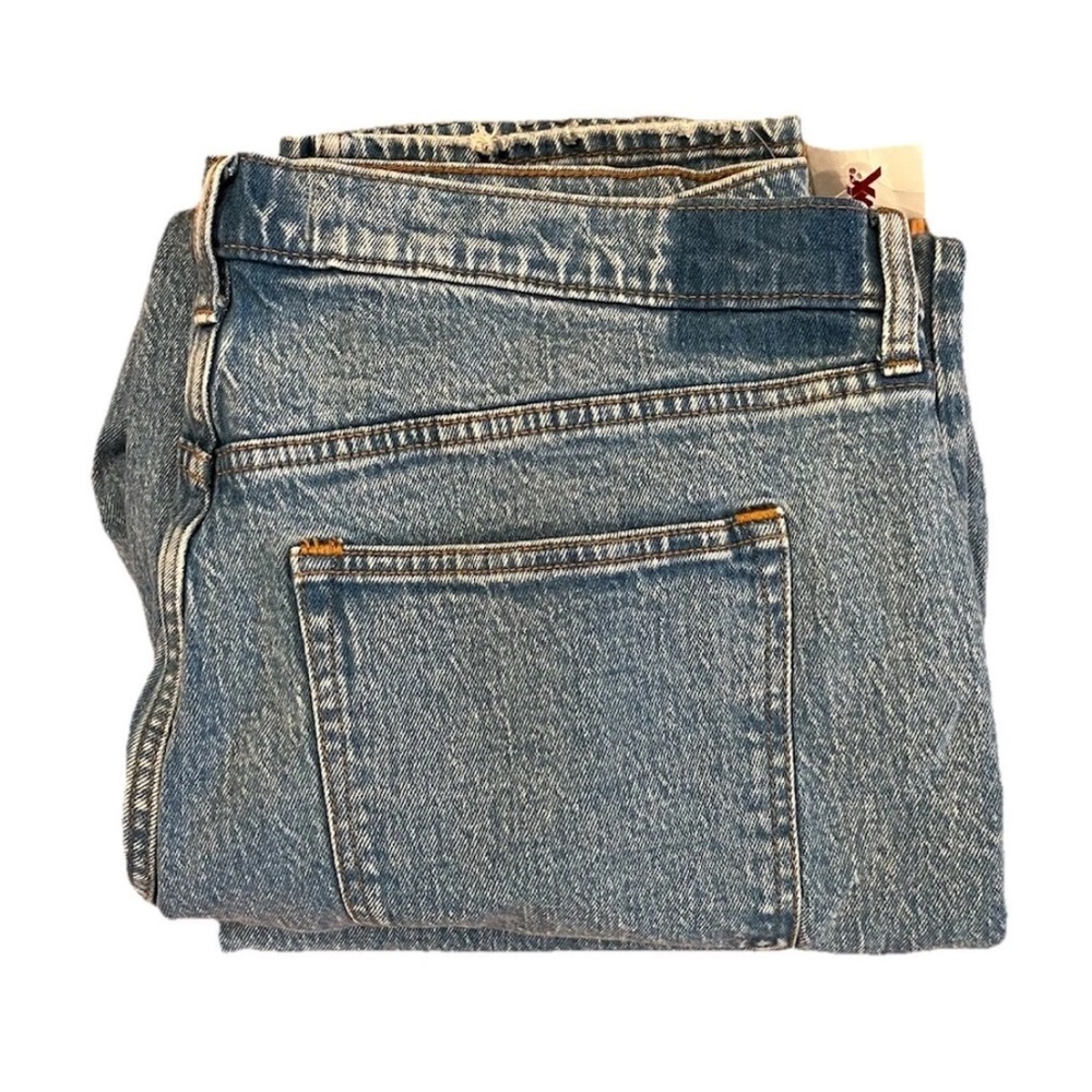 Abercrombie & Fitch The 90s Straight Jeans Ultra High Rise Blue Denim 35 20R New